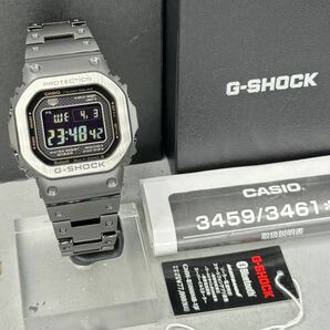 極美品 箱説タグ付G-SHOCK GMW-B5000MB-1JF タフソーラー 電波受信 電波ソーラー マルチバンド6 Bluetooth搭載 メタルバンド ブラックの画像2