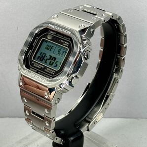 極美品 G-SHOCK GMW-B5000D-1JF タフソーラー 電波受信 電波ソーラー マルチバンド6 Bluetooth搭載 モバイルリンク メタルバンド シルバーの画像7