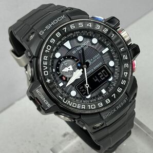 極美品 G-SHOCK GWN-1000B-1AJF GULFMASTER タフソーラー 電波受信 電波ソーラー マルチバンド6 トリプルセンサー ブラック 反転液晶の画像2