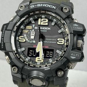 未使用同様 極美品 G-SHOCK GWG-1000-1AJF マッドマスター タフソーラー電波受信 電波ソーラー マルチバンド6 気圧.方位.温度計 ブラック