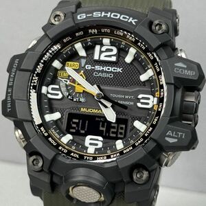 極美品 箱説タグ付G-SHOCK GWG-1000-1A3JF MUDMASTER タフソーラー電波受信 電波ソーラー マルチバンド6 トリプルセンサー 反転液晶