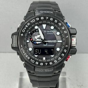 極美品 G-SHOCK GWN-1000B-1AJF GULFMASTER タフソーラー 電波受信 電波ソーラー マルチバンド6 トリプルセンサー ブラック 反転液晶の画像5