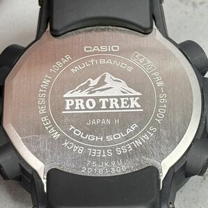 極美品 PROTREK PRW-S6100Y-1JF MRシリーズ タフソーラー 電波受信 電波ソーラー マルチバンド6 トリプルセンサー搭載 ブラック prw-6100の画像8