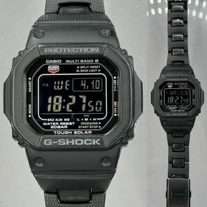 美品 G-SHOCK GW-M5610BC-1JF タフソーラー 電波受信 電波ソーラー マルチバンド6 ブラック 反転液晶 メタルコアバンド スクウェアの画像3