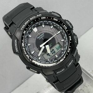 未使用同様 極美品 PROTREK PRW-5100-1JFタフソーラー 電波受信 電波ソーラー マルチバンド6 コンパス.気圧.温度トリプルセンサー ブラックの画像2