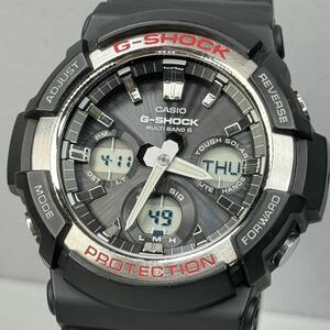 美品 G-SHOCK GAW-100-1AJF タフソーラー 電波受信 電波ソーラー マルチバンド6 アナログ/デジタル アナデジ ブラック ビックケース