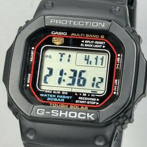 美品 CASIO G-SHOCK GW-M5610-1JF タフソーラー 電波受信 電波ソーラー マルチバンド6 スクウェア ブラック スピード オリジンモデル 