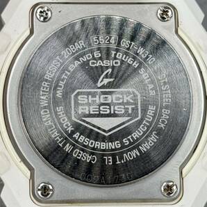 美品 G-SHOCK GST-W310-7AJF G-STEEL/Gスチール タフソーラー電波受信 電波ソーラー マルチバンド6 メタルベゼル ホワイト アナデジの画像8