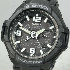 極美品 G-SHOCK GW-4000D-1AJF スカイコックピット タフソーラー 電波受信 電波ソーラー マルチバンド6 ブラック ホワイト メタルバンドの画像1