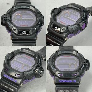 美品G-SHOCK GW-9200BPJ-1JF RISEMAN ライズマン タフソーラー 電波受信 電波ソーラー マルチバンド6 ツインセンサー ダークパープルの画像4