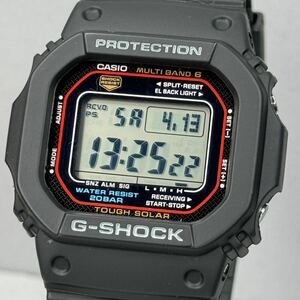 未使用同様 極美品 CASIO G-SHOCK GW-M5610-1JF タフソーラー 電波受信 電波ソーラー マルチバンド6 スクウェア ブラック スピード