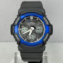 未使用同様 極美品 G-SHOCK GAW-100B-1A2JF タフソーラー 電波受信 電波ソーラー マルチバンド6 アナログ/デジタル アナデジ ブラック_画像5