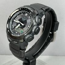 未使用同様 極美品 PROTREK PRW-5100-1JFタフソーラー 電波受信 電波ソーラー マルチバンド6 コンパス.気圧.温度トリプルセンサー ブラック_画像7