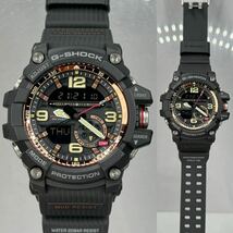 極美品 G-SHOCK GG-1000RG-1AJF MUDMASTERマッドマスター マッドレジスト 方位.温度計 ツインセンサー ブラック ローズゴールド 反転液晶_画像3