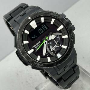 美品PROTREK PRW-7000FC-1JF タフソーラー 電波受信 電波ソーラー マルチバンド6 トリプルセンサー ブラック コンポジットバンド アナデジの画像2