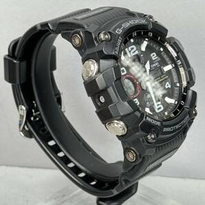 美品 G-SHOCK GWG-100-1A8JF MUDMASTERマッドマスター タフソーラー 電波受信 電波ソーラー マルチバンド6 ブラック仕様 アナデジ レッドの画像6