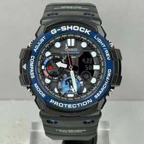 極美品 G-SHOCK GN-1000B-1AJF GULFMASTER ガルフマスター 方位.温度計搭載 ツインセンサー アナログ/デジタル アナデジ 反転液晶 ブラックの画像5