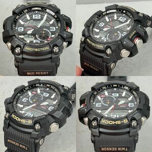 極美品 G-SHOCK GG-1000-1AJF MUDMASTER マッドマスター マッドレジスト アナログ/デジタル 方位計/温度計搭載 ツインセンサー ブラック の画像4