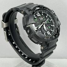 極美品 G-SHOCK GW-A1100-1A3JF グラビティマスター タフソーラー 電波受信 電波ソーラー マルチバンド6 方位計搭載 ブラック グリーン_画像6