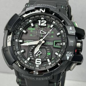  ultimate beautiful goods G-SHOCK GW-A1100-1A3JF gravity ma starter f solar radio wave reception radio wave solar multiband 6 azimuth sensor installing black green 