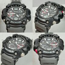 良品 G-SHOCK GWG-100-1A8JF MUDMASTERマッドマスター タフソーラー 電波受信 電波ソーラー マルチバンド6 アナデジ ブラック グレー_画像4