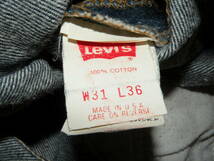 米国製 Levi's リーバイス 501 W31 L36　90s_画像6