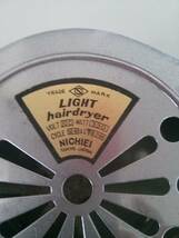 【☆TN-584】ジャンク品/NICHIEI/LIGHT hair dryer/ヘアドライヤー/美容家電/アンティーク/昭和レトロ/レア【HK】_画像8