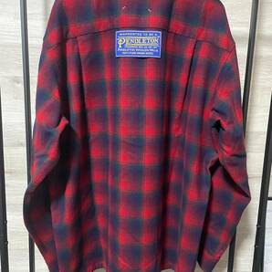 23AW Maison Margiela PENDLETON メゾンマルジェラ ペンドルトン オーバーサイズチェックシャツ 44 RED レッド S67DT0010の画像3