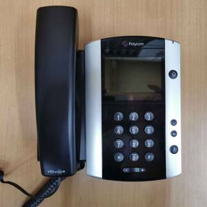 中古POLYCOM/ポリコム VVX500 ビジネスメディアフォン IP 電話機★本体のみ★動作確認済