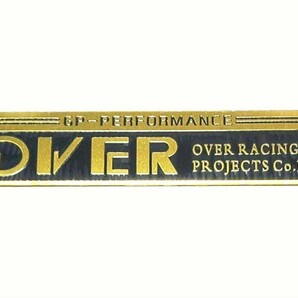 ◆OVER RACING/オーバーレーシング GPパフォーマンス 耐熱アルミステッカー エンブレム モンキー ゴリラ シャーリー ★廃番在庫品のみ!!の画像1