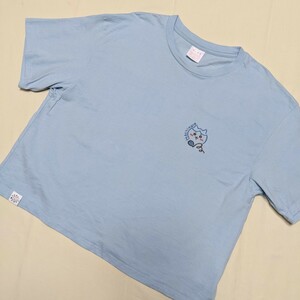 ☆SD9 GU ジーユー ちいかわ レディース XXL 半袖 Tシャツ カットソー 水色 ハチワレ ゆったり 大きいサイズ