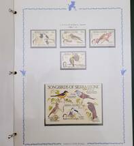 【3624】オーデュボン 誕生200年 記念切手コレクション 47ページ 本 冊子 外国切手 鳥 コレクション_画像8