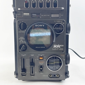 １円～ 希少 1977年製 SONY JACKAL300 FX-300 TV-FM/AM RADIO CASSETTE CORDER ソニー ジャッカル カセットコーダー テレビ ラジオの画像2