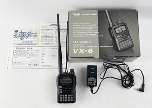 1 jpy ~ STANDARD VX-6 F dual band handy transceiver 144/430 transceiver standard amateur radio Yaesu YAESU box accessory attaching 