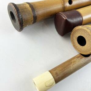 和楽器 尺八 笛 日本楽器 1円～ まとめ セット 竹製 保管品 古楽器 時代物の画像6