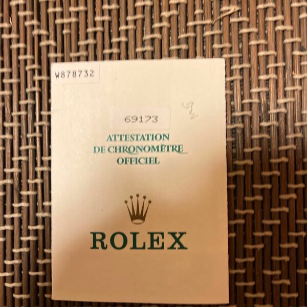 ROLEX ロレックス W878732 ギャランティ本物
