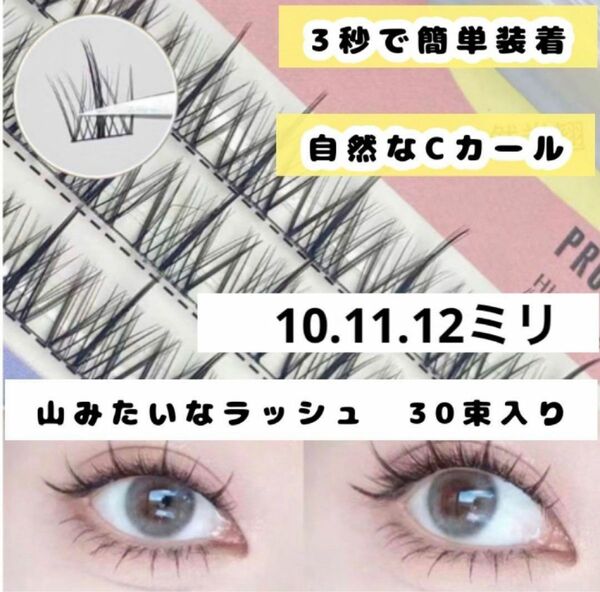 1箱　マウンテンラッシュ　30束入り　まつ毛エクステ　つけまつげ