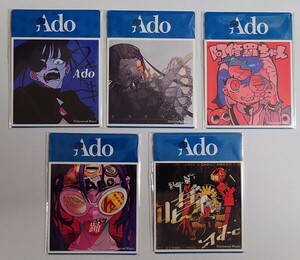 即決☆セブンイレブン限定☆Ado☆ジャケット写真ステッカー 全5種☆普通郵便発送なら送料100円☆