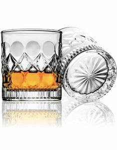 PARACITY クリスタルウィスキーグラス ロックグラス オールドファッショングラスセット ウイスキー/バーボ鉛フリー
