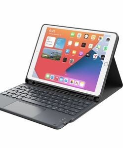 iPad 9世代 キーボード iPad 8世代 ケース タッチパッド付き ipad 10.2 キーボード ケースBTキーボードカバー 脱着式 多角度調整 耐久性