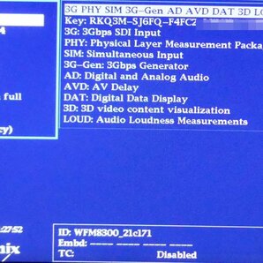 Tektronix WFM8300 高機能マルチ波形モニタ Waveform Monitor (中古 現状品 通電確認のみ) テクトロニクス J☆の画像10