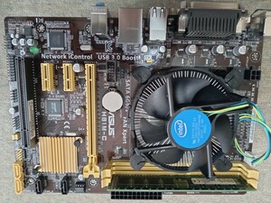 ASUS H81M-C マザーボード CPU CELERON G1820 CPUファン メモリ4G×1付き 　　