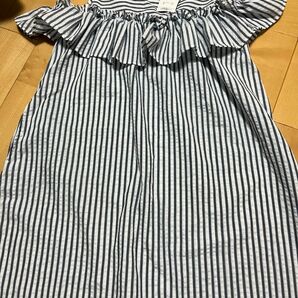 女の子 ワンピース カットソー 140cm 夏服 肩出し トップス 