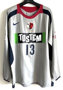 鹿島アントラーズ　柳沢敦選手支給品　2006‐2007 AWAY L/Sユニフォーム　XL