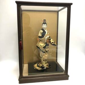 Art hand Auction ▼日本人形 京人形 杉山正一作 ガラスケース 御雛人形 置物 RC4345, 人形, キャラクタードール, 日本人形, その他