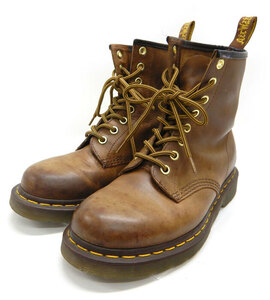 Dr.Martens ドクターマーチン 8ホールハイカットレザーブーツ FB2998 UK5 ブラウン メンズ