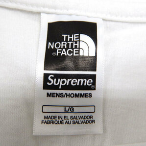 ノースフェイス×シュプリーム NT02309I プリンテッドポケットTシャツ FB2987 THE NORTHFACE×Supreme サイズL ホワイト×レッド白メンズの画像5