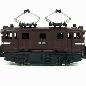 ④ Bトレ N化 KATO動力 カプラ パンタ EF58 茶色 大窓 ひさし付き 1両 組立済 バンダイ Bトレインショーティ パート16 動力ユニット の画像3