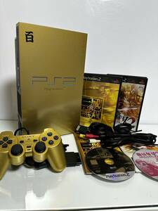  ★動作確認済★ SONY ソニー PlayStation2 SCPH-55000 GU SONY プレイステーション2 PS2 プレステ2 百式 ゴールド 