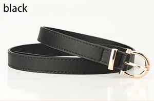  new goods unused black for women buckle attaching belt woman clothes casual Trend original leather soft free shipping 